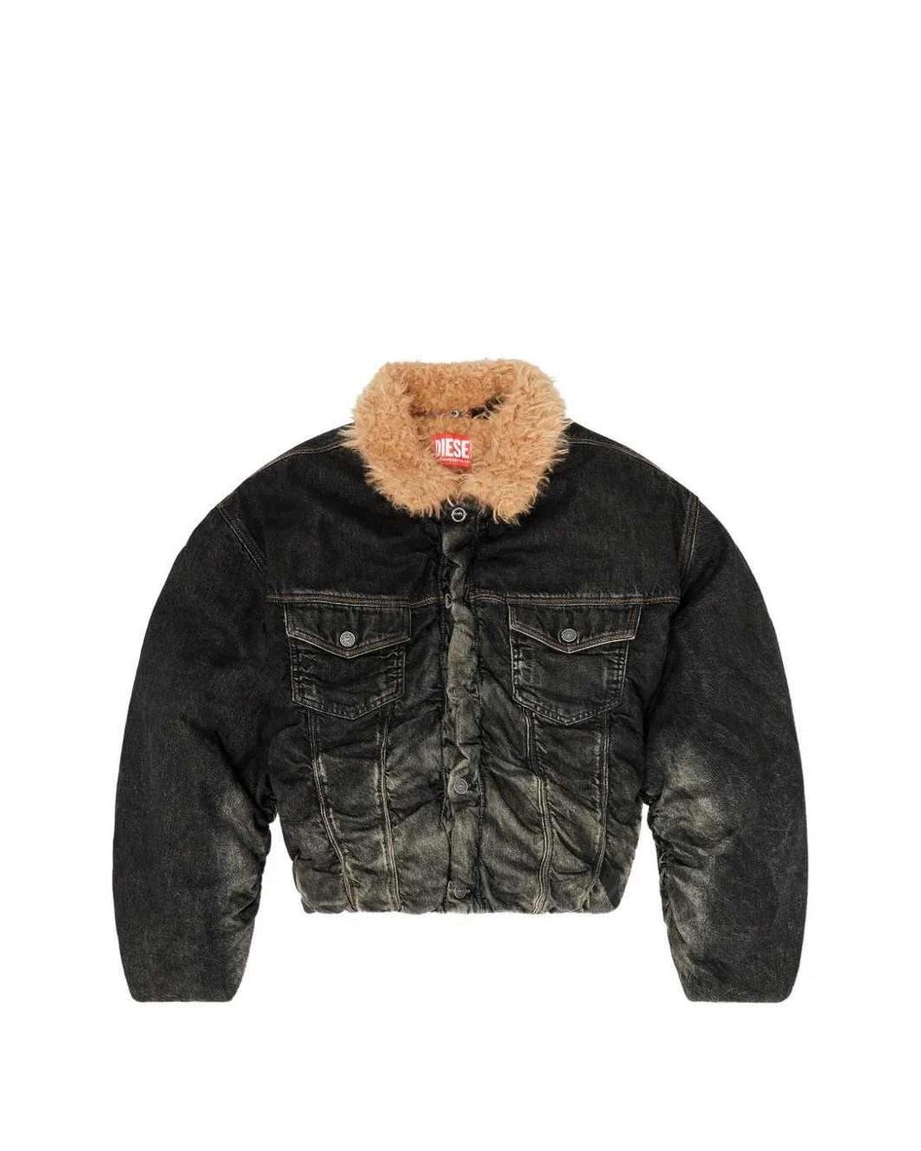 DIESEL Black Ruffled Jacket