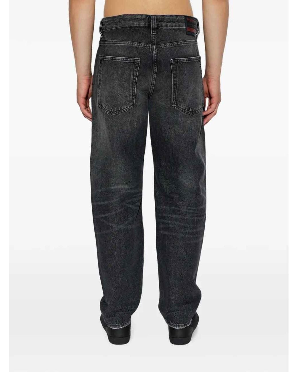 DIESEL Black D-Macs Distressed-Effect Jeans 2024 for men