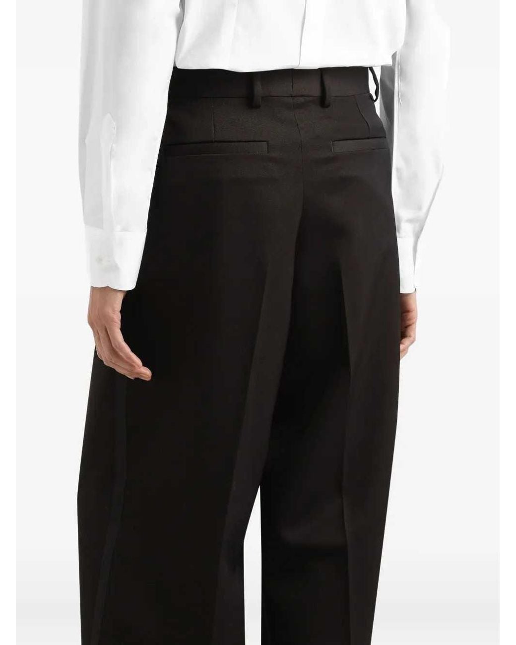 Dolce & Gabbana Black Tailored Trousers for men