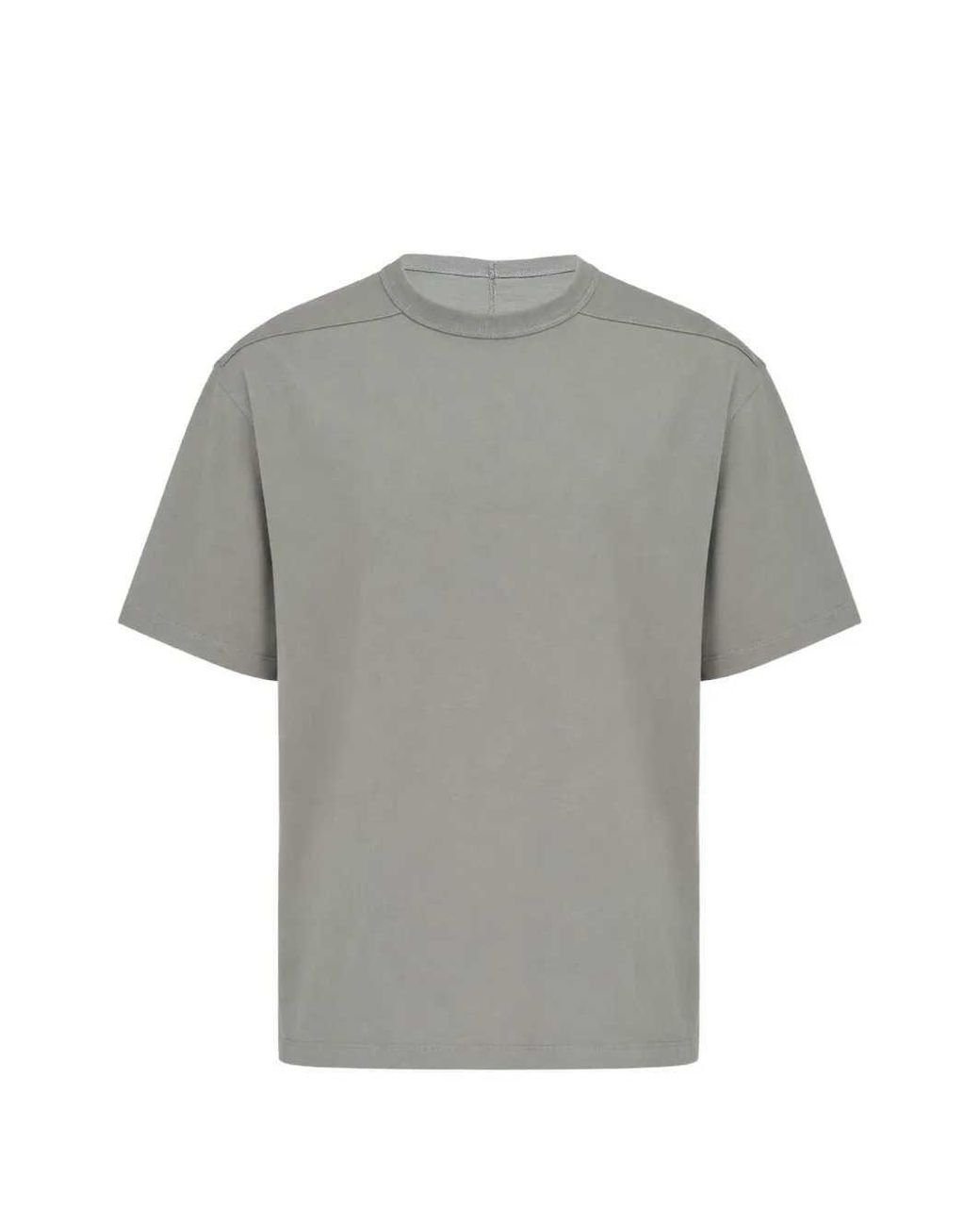 Rick Owens Gray Brad Cotton T-Shirt for men
