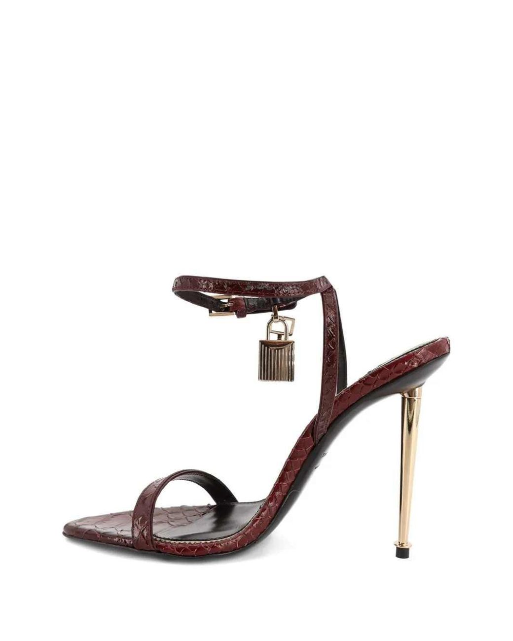 Tom Ford White Stiletto-Heeled Sandals