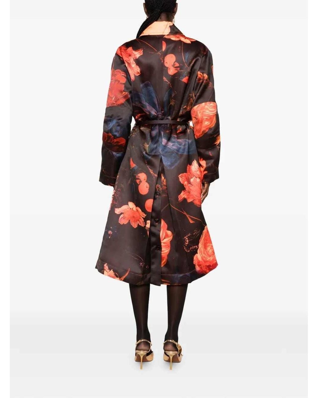Dries Van Noten Red Rain 4038 W.W. Coat Neon