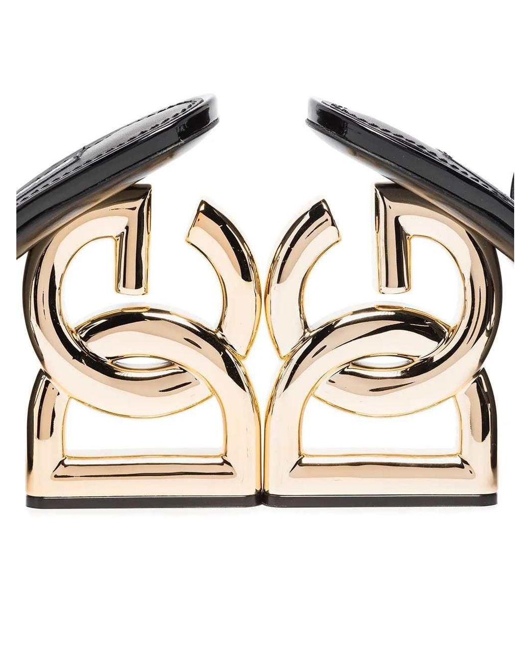 Dolce & Gabbana Black Dg Pop Keira Sandals
