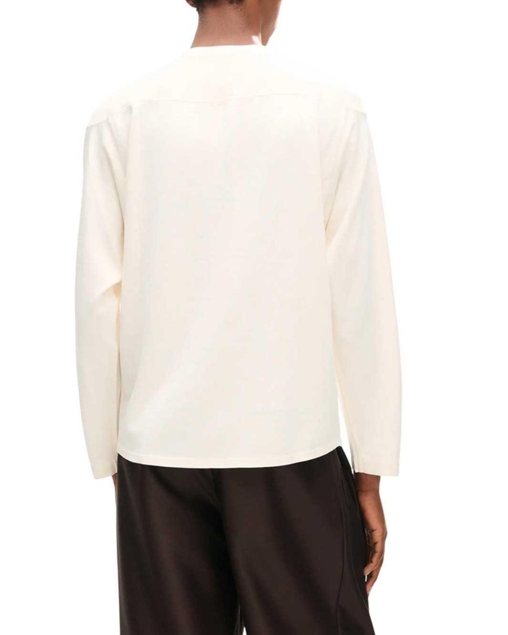 KENZO White Varsity' Long-Sleeve Cotton T-Shirt for men