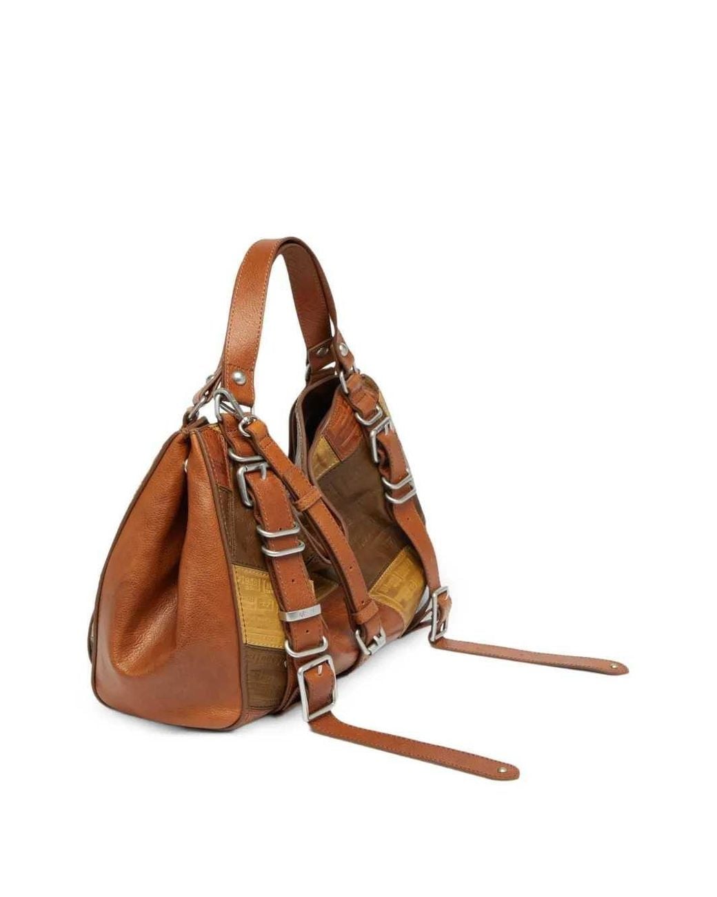DIESEL Brown D-One-Medium Top-Handle Bag