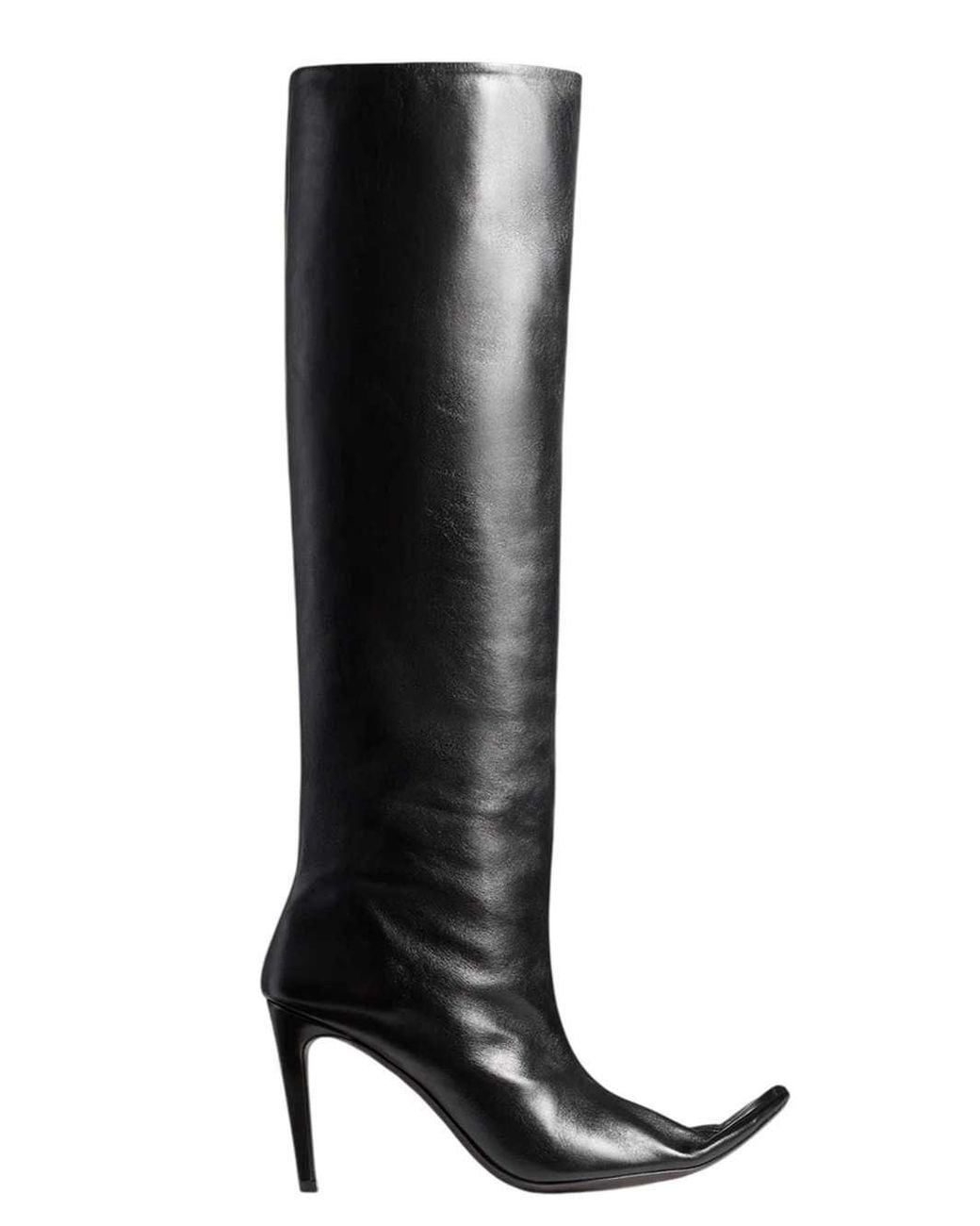 Khaite Black Marlene Knee-High Boots