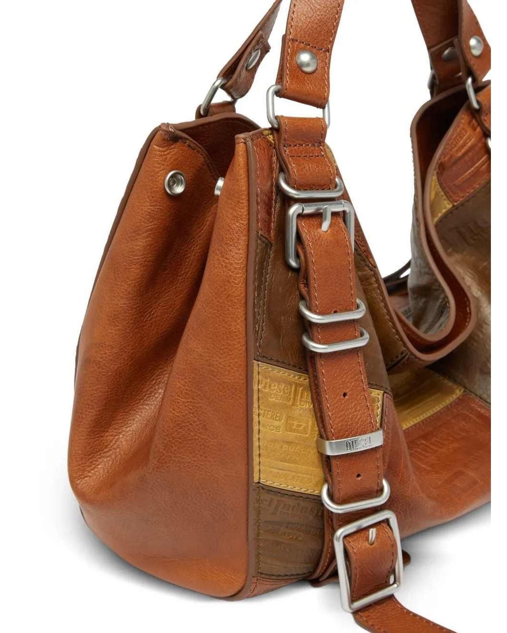DIESEL Brown D-One-Medium Top-Handle Bag
