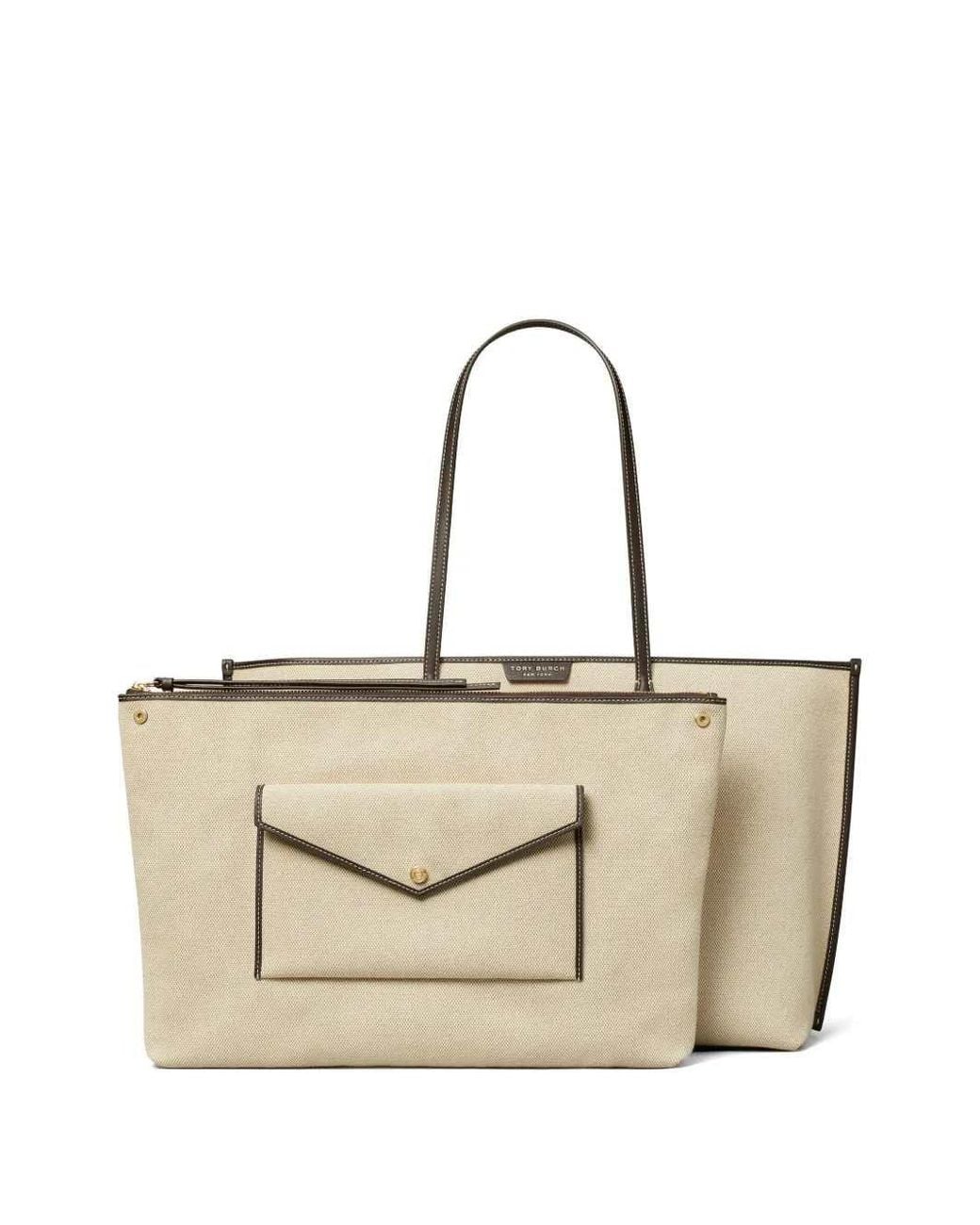 Borsa Tote Perry di Tory Burch in Natural