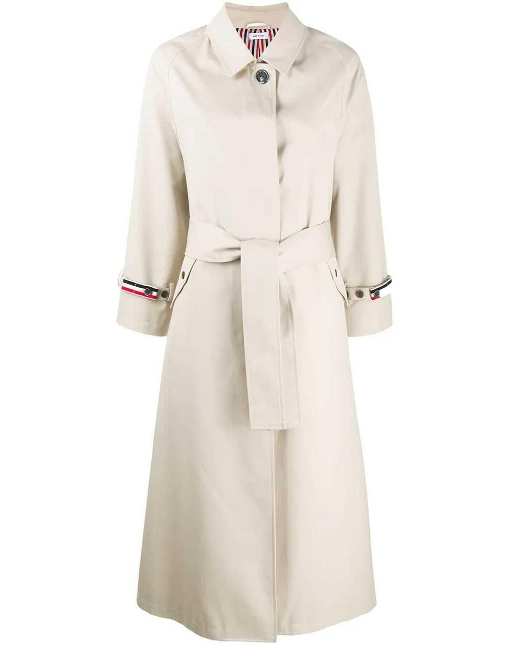 Thom Browne Natural Waterproof Trench Coat