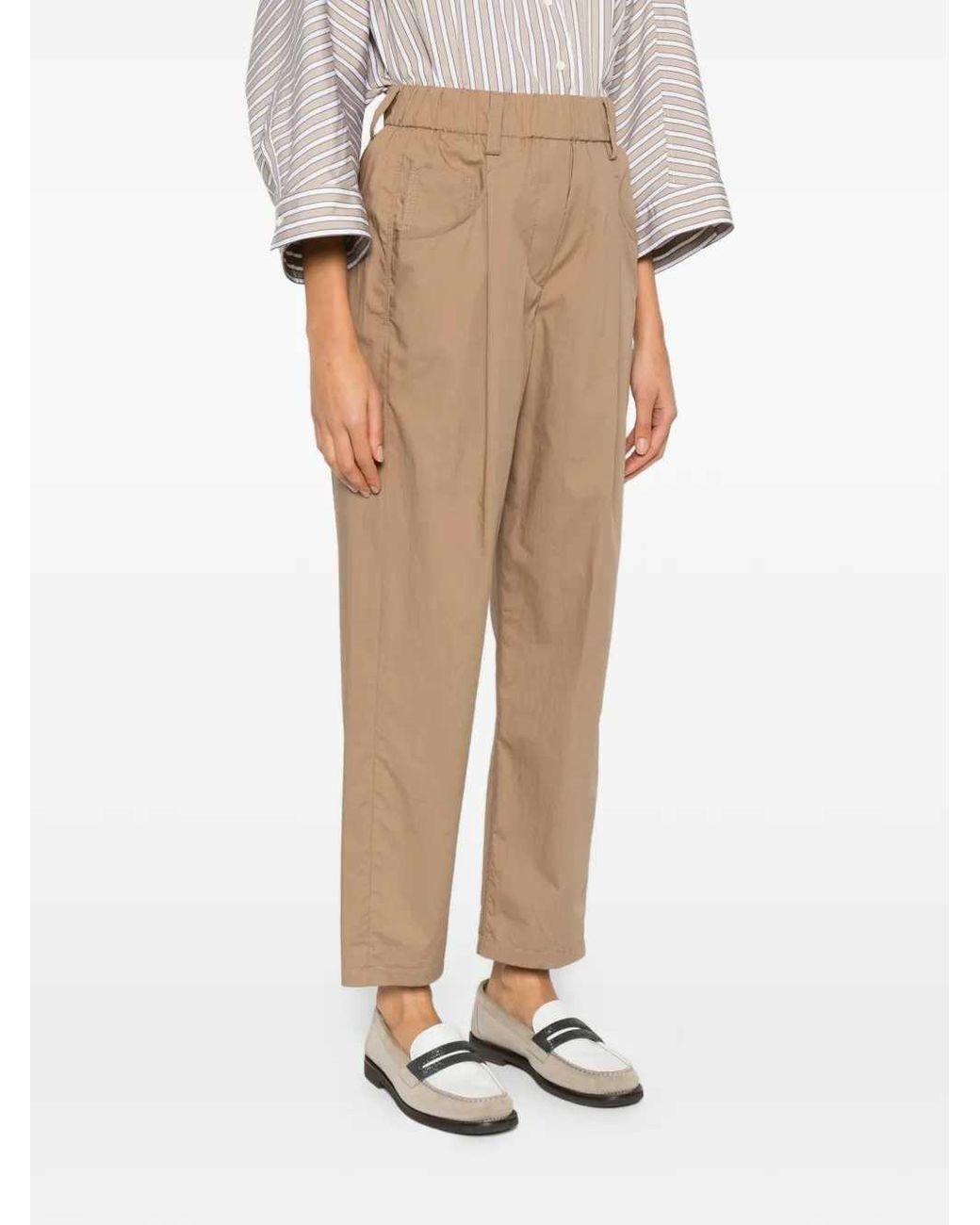 Brunello Cucinelli Natural Stretch Pants