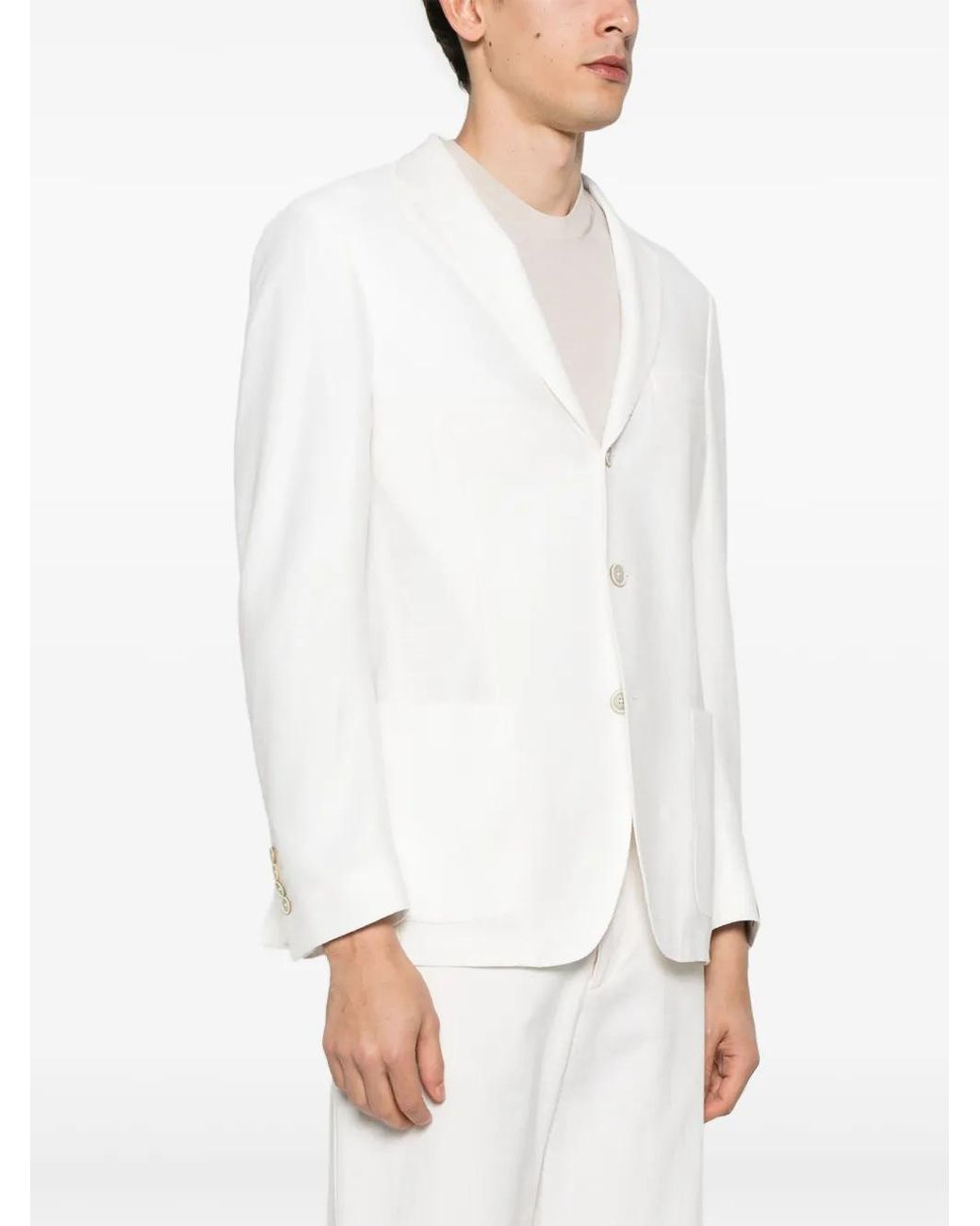 Eleventy White Structured Jacket for men
