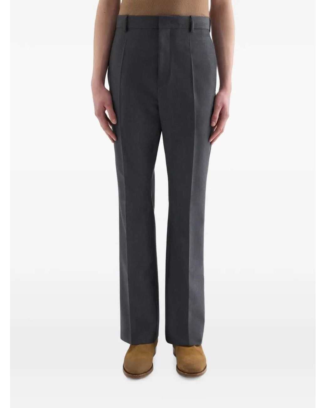 Jil Sander Gray Wool Trousers for men