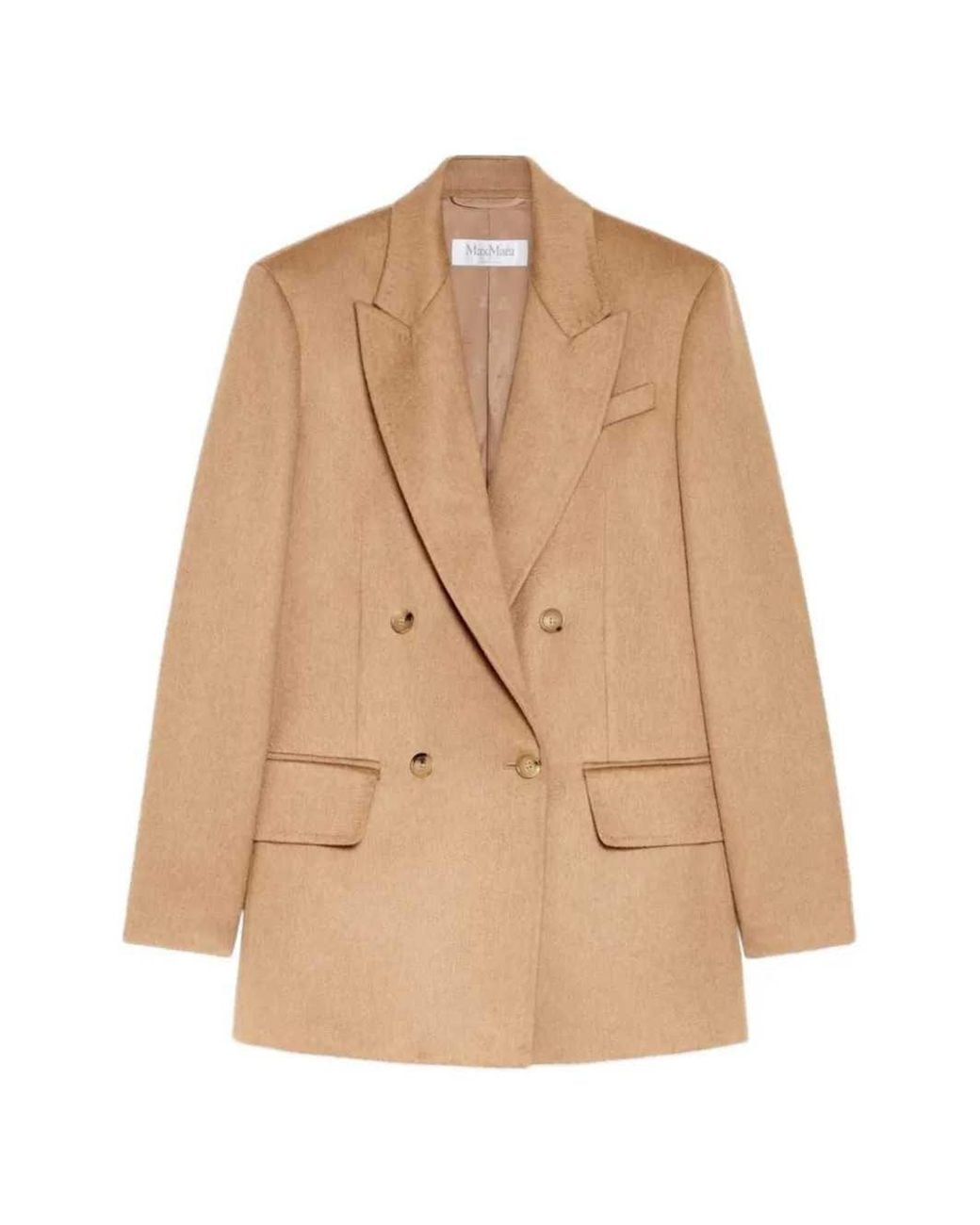Max Mara Natural Olimpia Double-Breasted Blazer