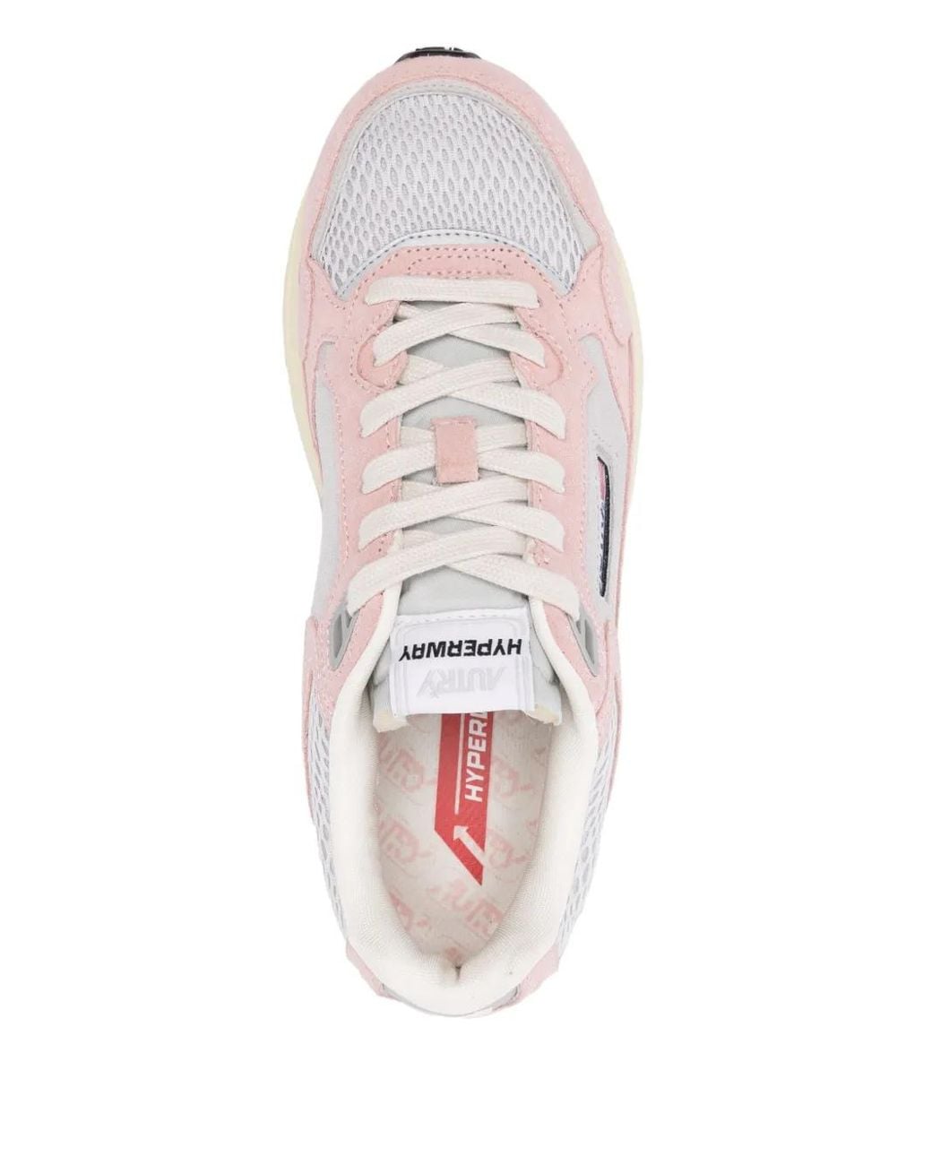 Autry Pink Panelled Light And Soft Sneakers