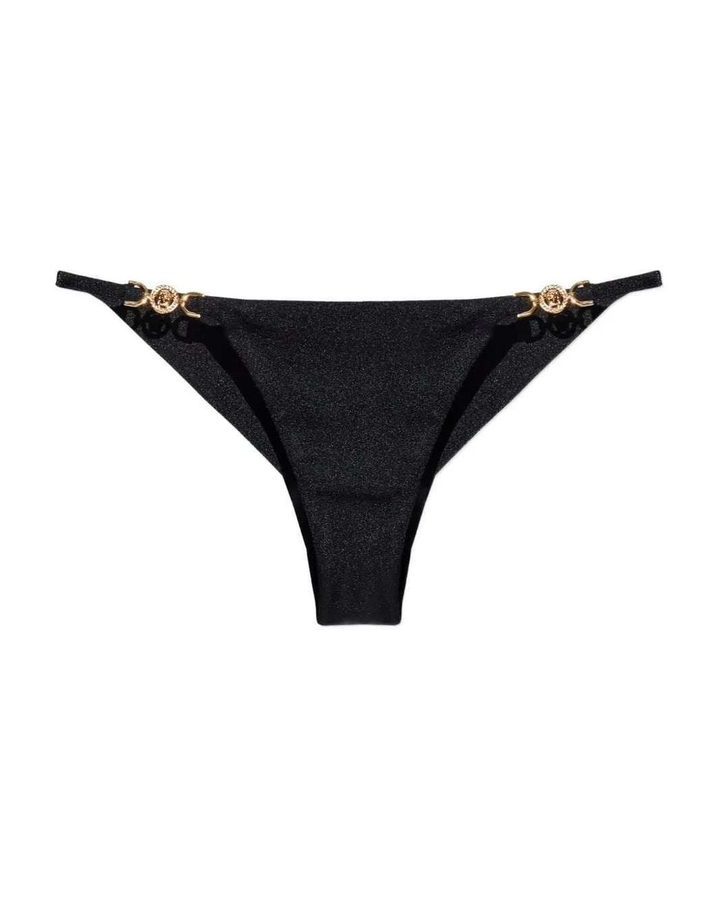 Versace Black Bikini Bottoms