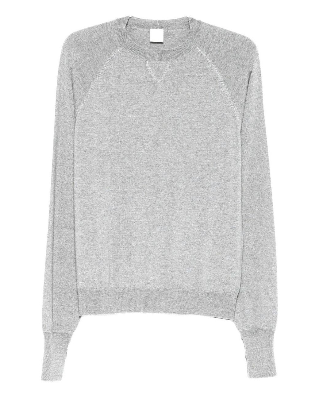 Eleventy Gray Raglan Sleeve Sweater for men
