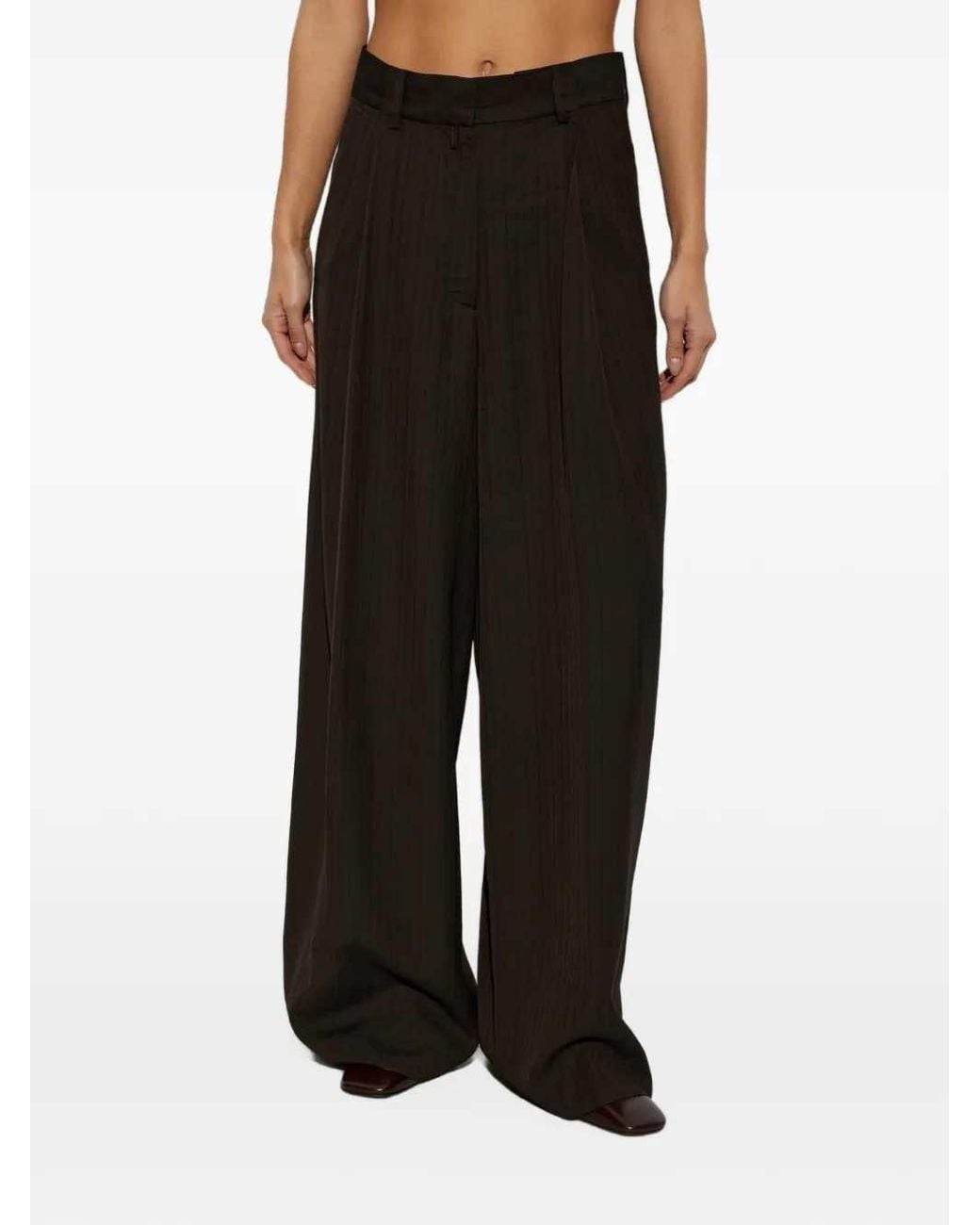 Dries Van Noten Black Podium 4066 W.W. Pants Brn