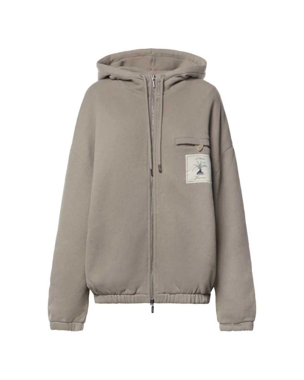 Jacquemus Gray The Torneo Hoodie for men