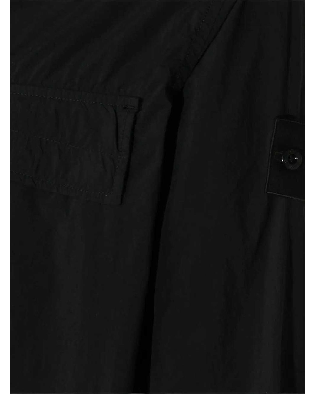 Stone Island Black T-Shirt With Brand Logo for men