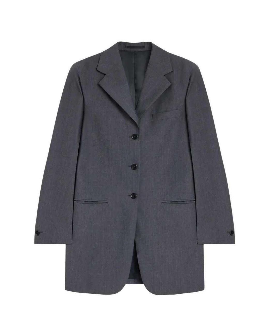 Jil Sander Blue Tailored Wool Jacket