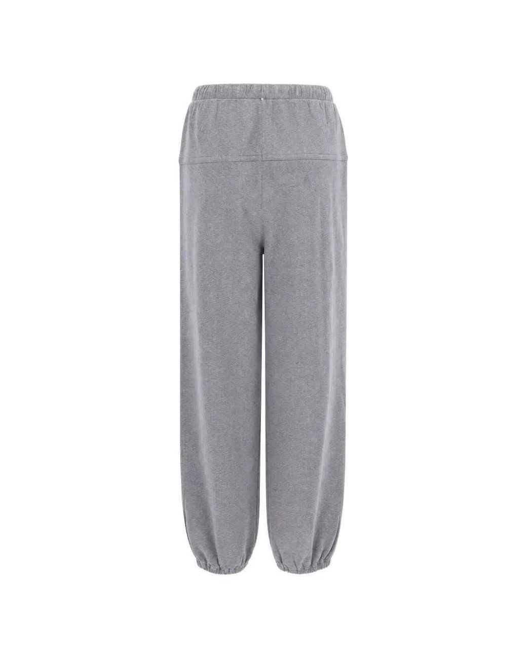 Sportmax Gray Pleated Sweatpants