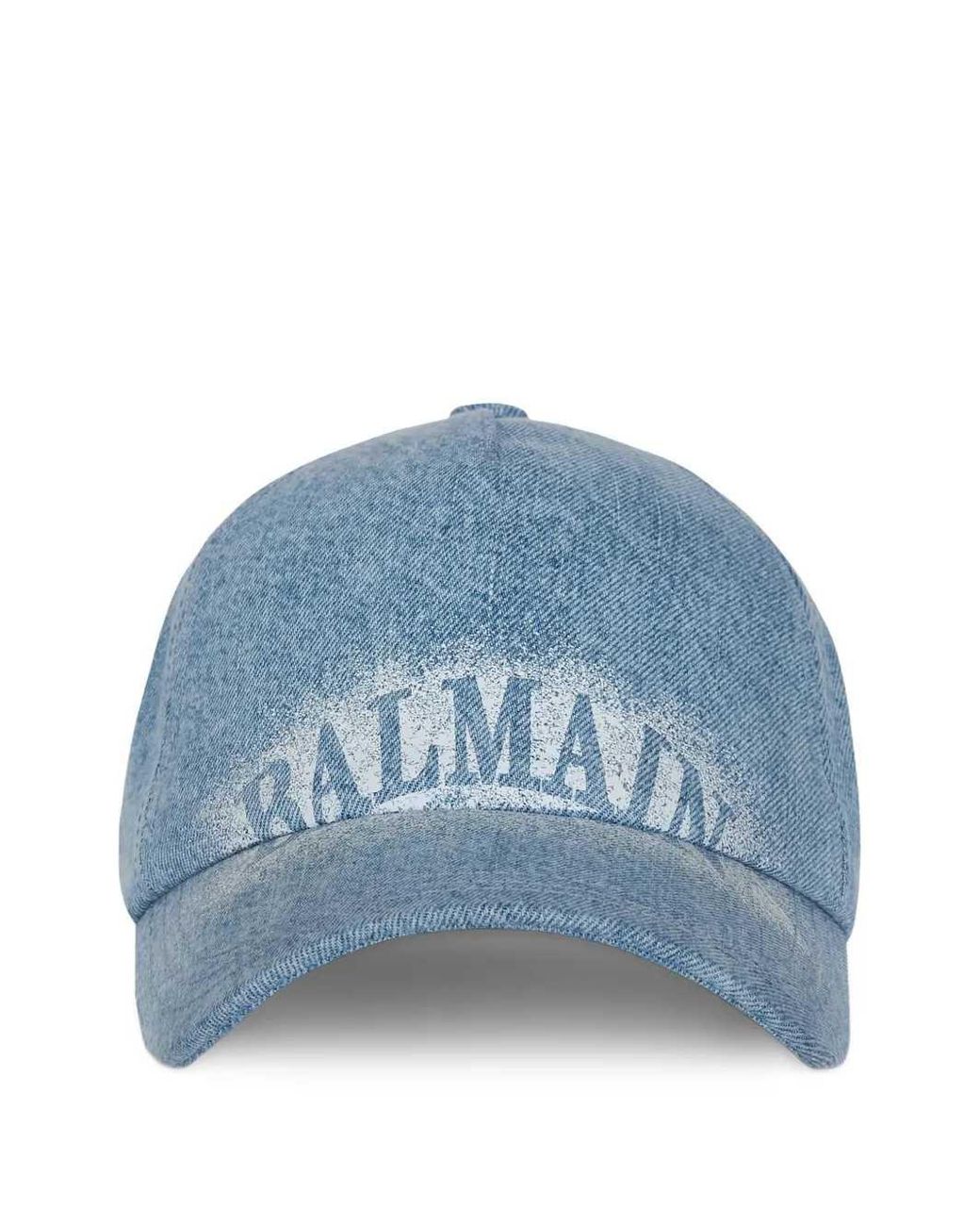 Balmain Blue Printed Baseball Cap for men