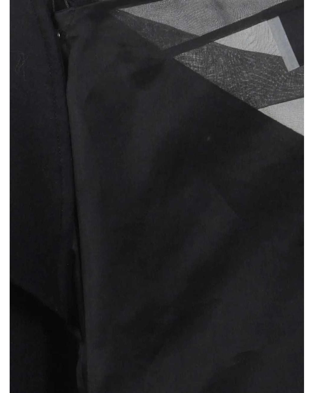Sportmax Black Asymmetric Sleeveless Dress