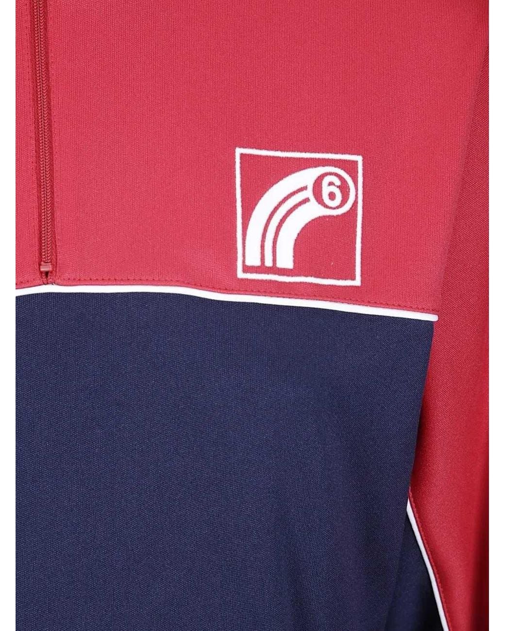 MM6 by Maison Margiela Red Logo-Print Mini Dress