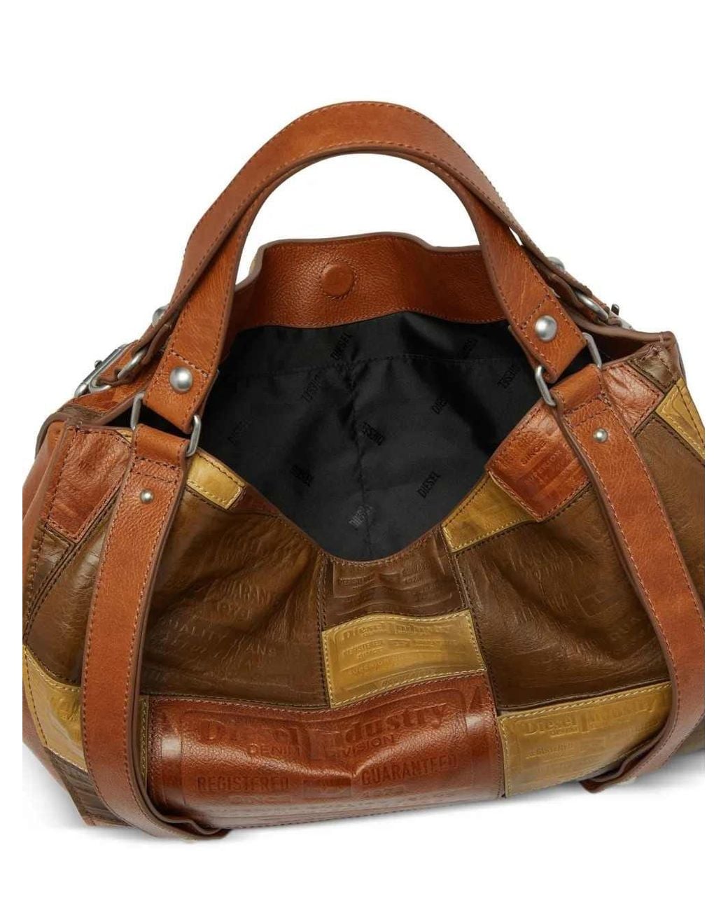 DIESEL Brown D-One-Medium Top-Handle Bag
