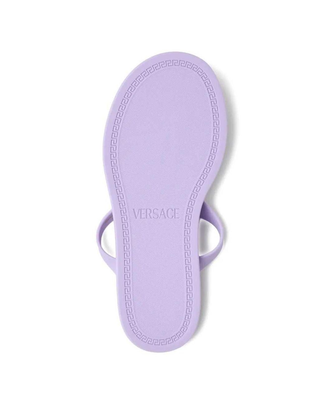 Versace Multicolor Alia Rubber Flat Sandals