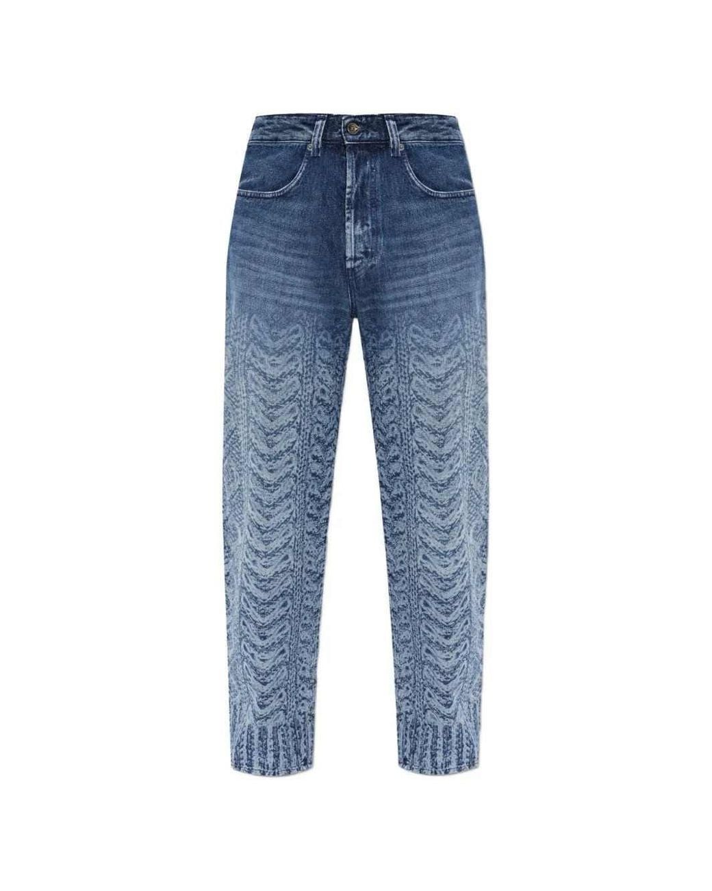 DIESEL Blue 2024 D-Macs-S8 Printed Jeans for men