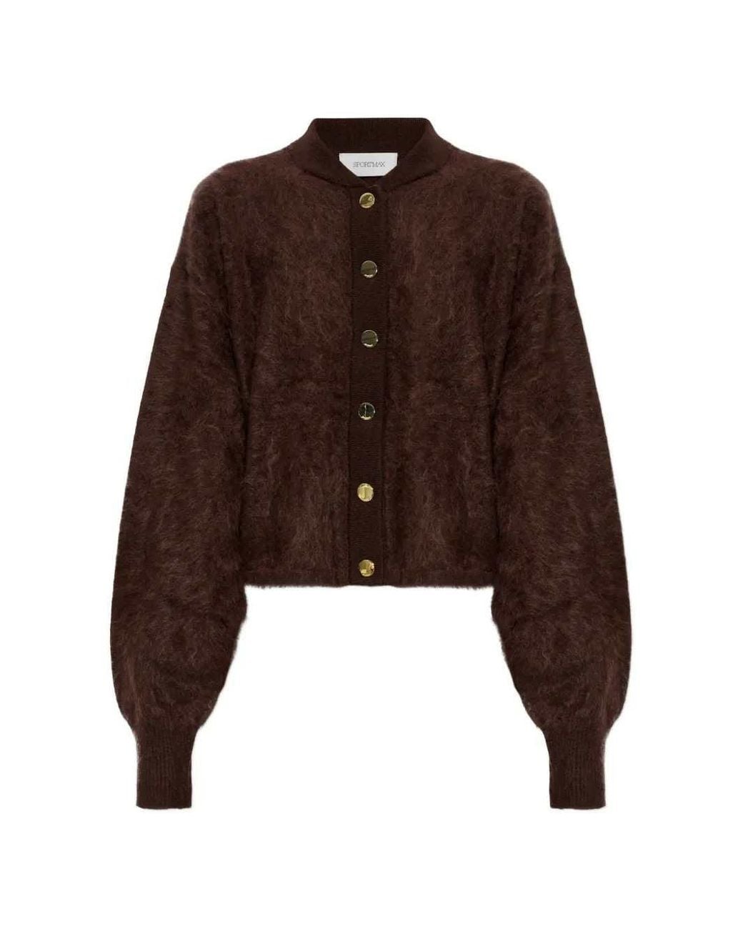 Sportmax Brown Galli Cashmere Cardigan