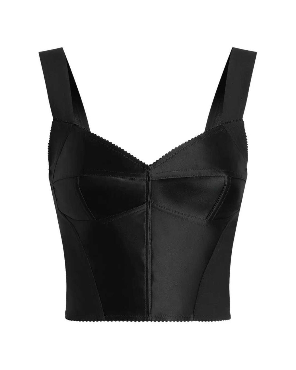 Dolce & Gabbana Black Bodycon Top