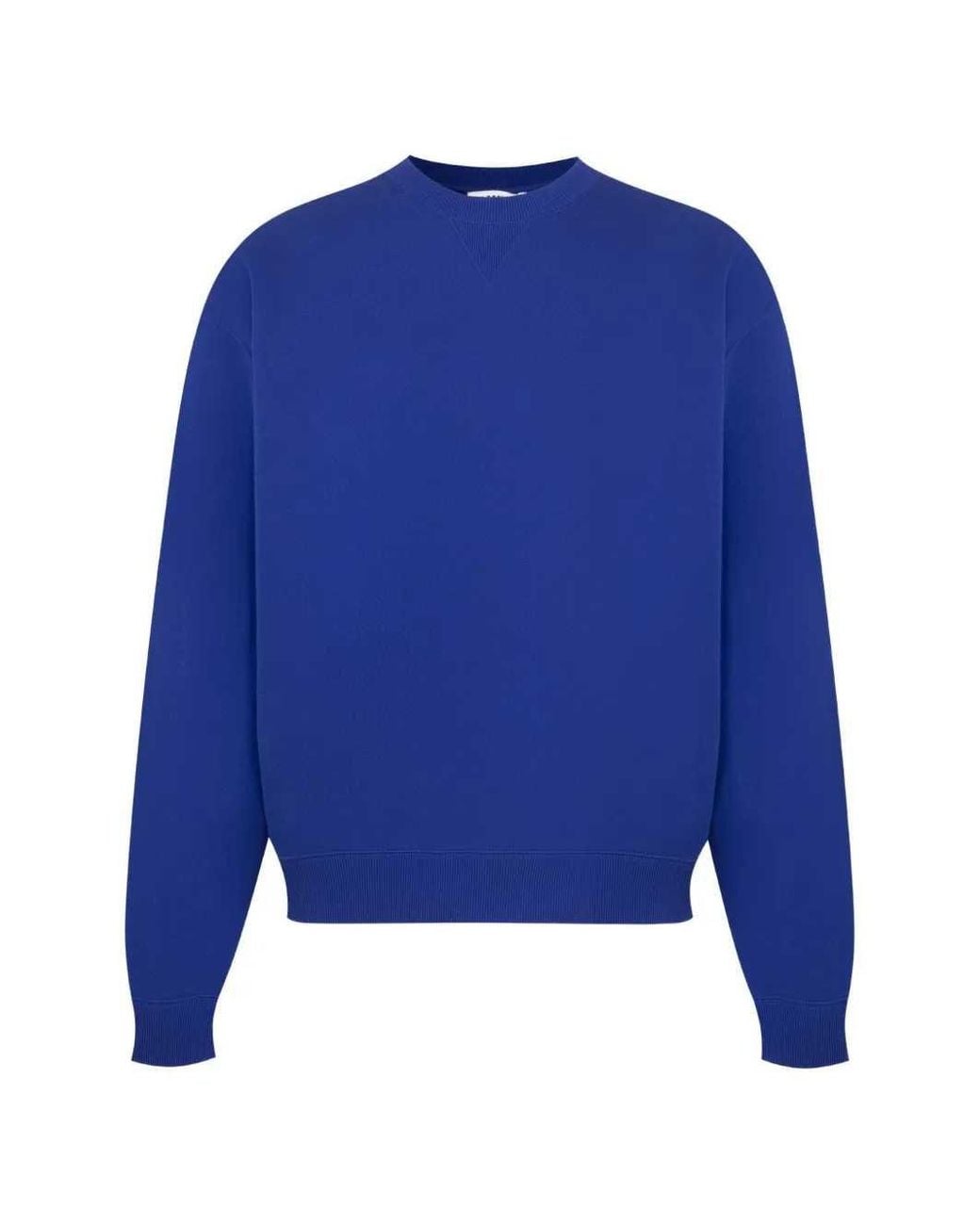 Jil Sander Blue Long-Sleeve Crew-Neck Sweatshirt for men