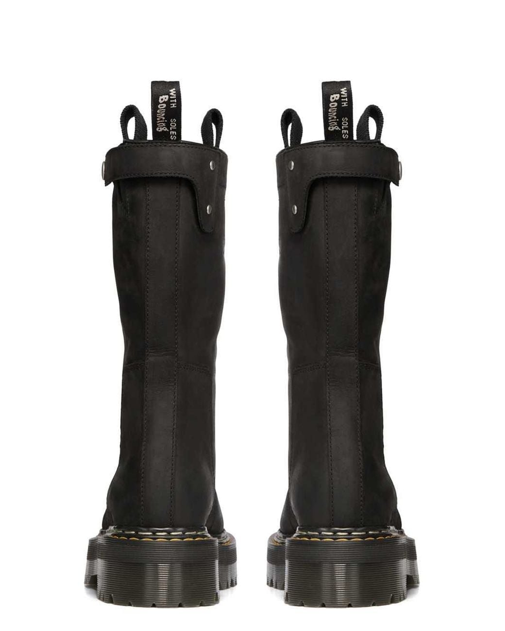 Dr. Martens Black Fw26 Quad Sole Pull