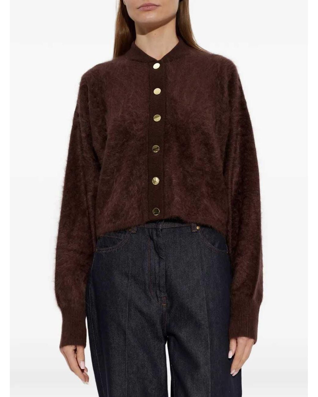 Sportmax Brown Galli Cashmere Cardigan