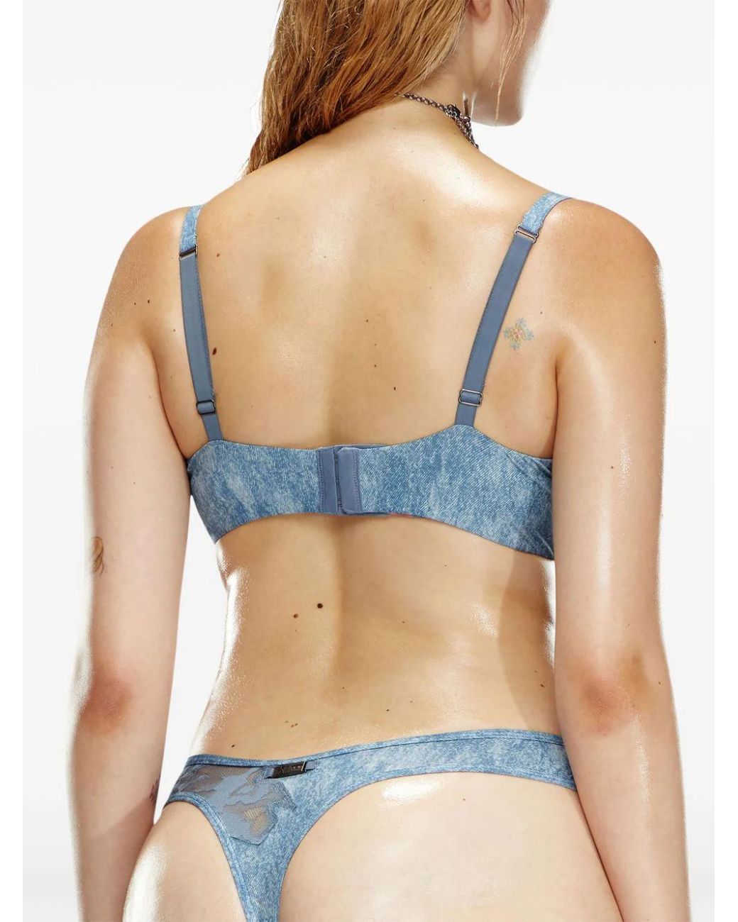 Diesel X Fenty By Rihanna Blue C-Balconette-Lace-Bra