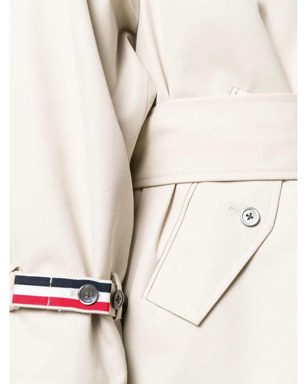Thom Browne Natural Waterproof Trench Coat