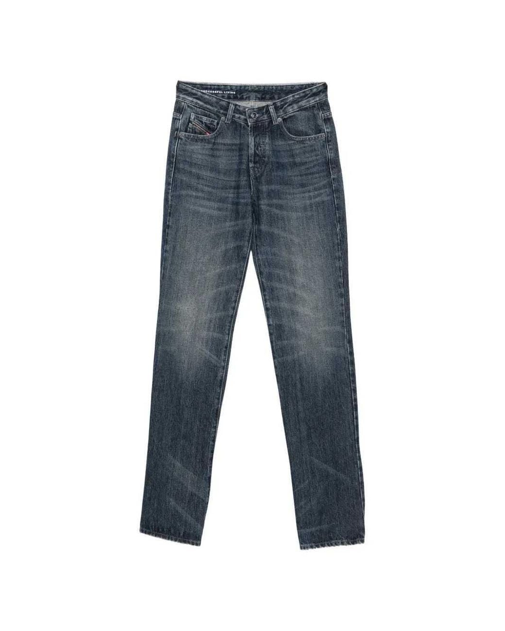 DIESEL Blue Wide-Neck Tank Top