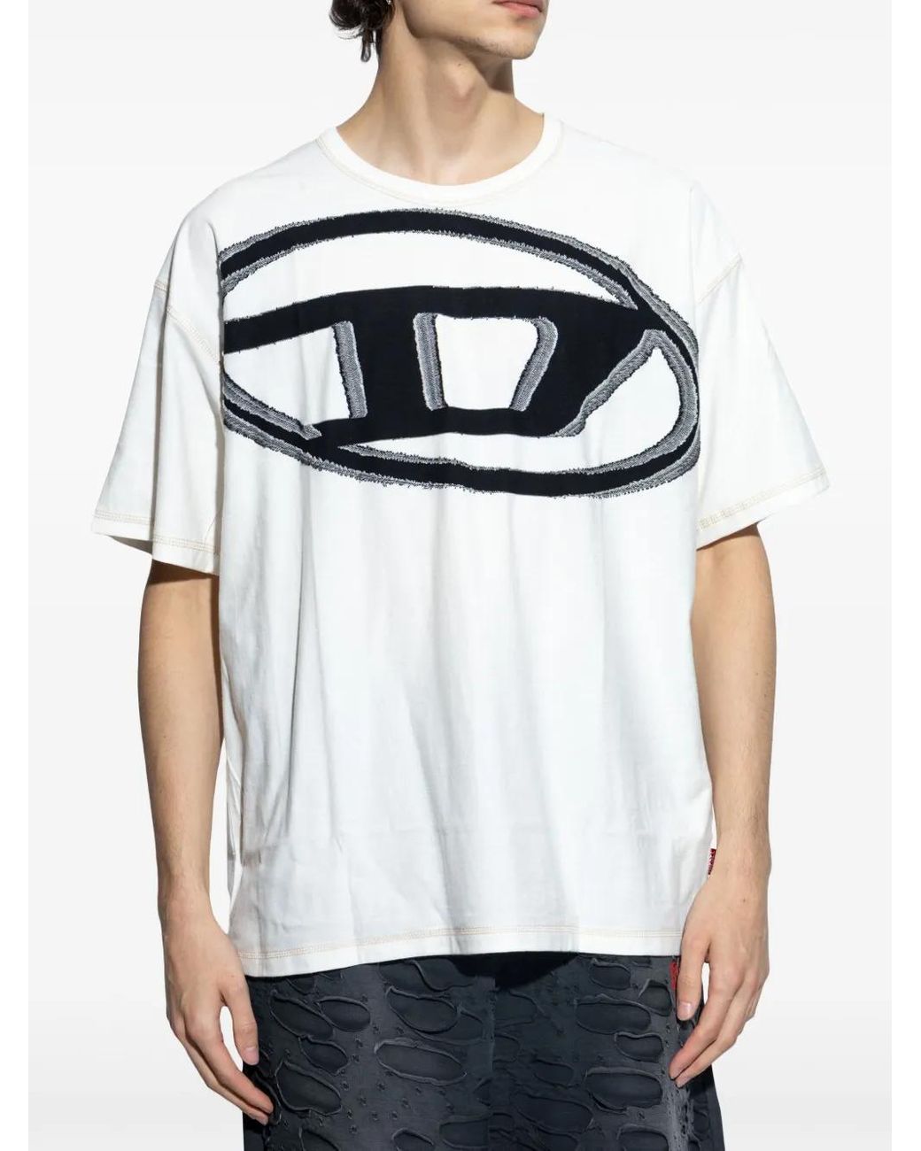 DIESEL White T-Shirts And Polos for men