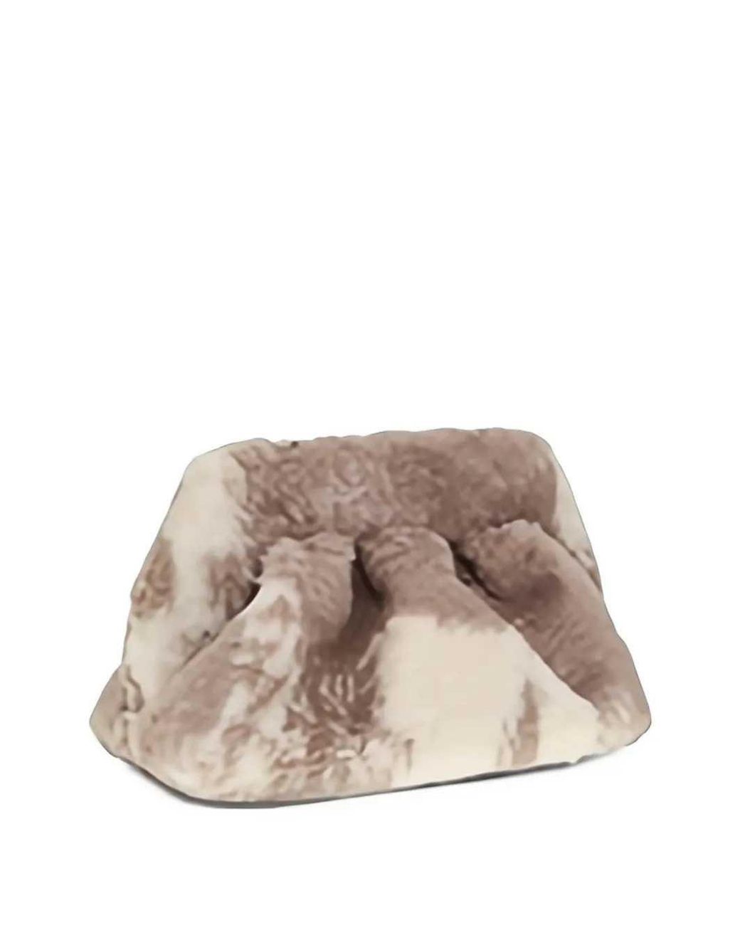 THEMOIRÈ Multicolor Bios Medium Fur Potato Clutch