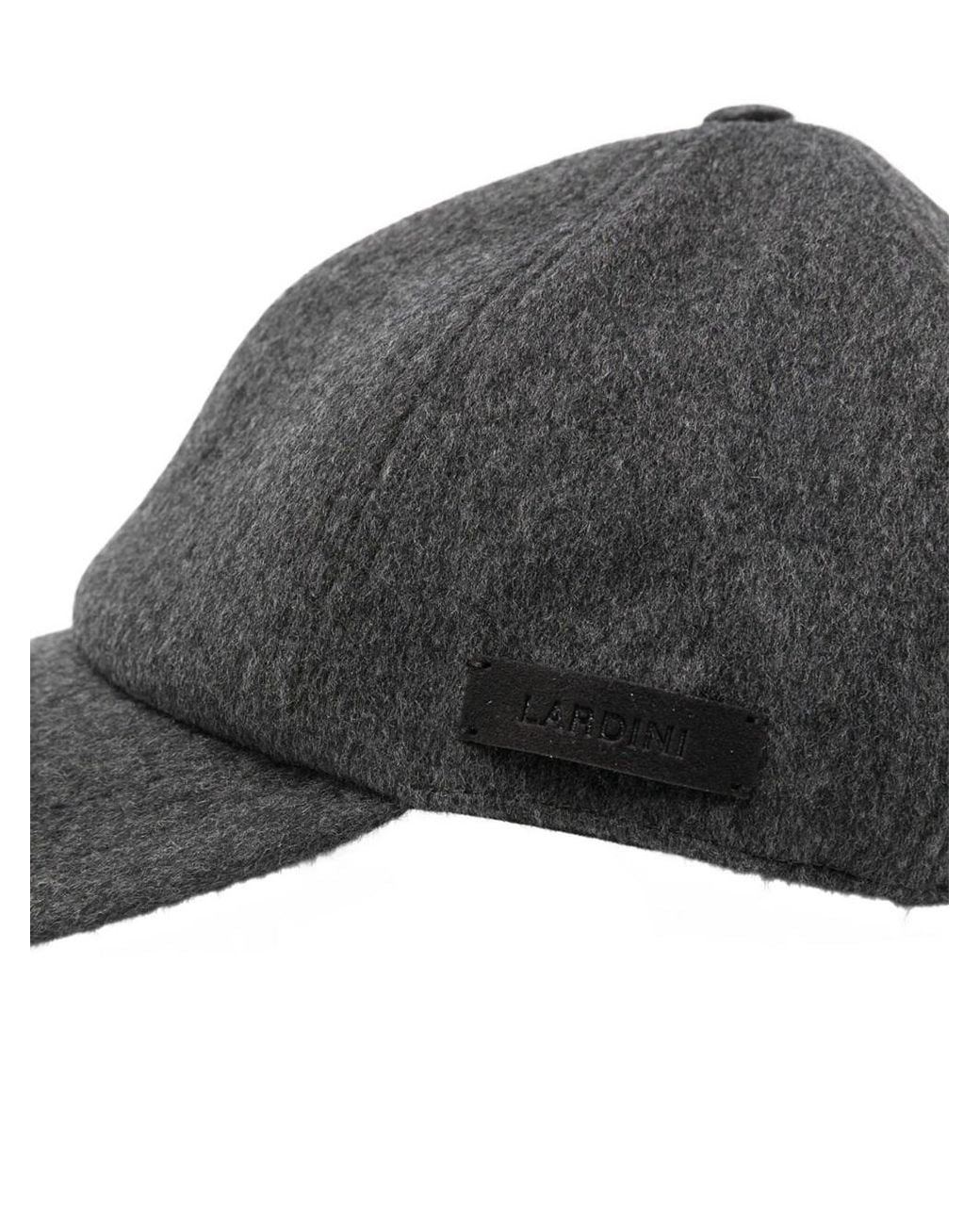 Lardini Gray Berretto Di Lana for men
