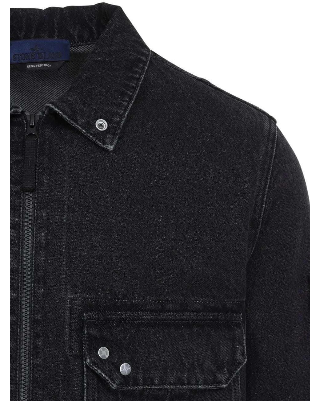 Stone Island Blue Overshirt for men