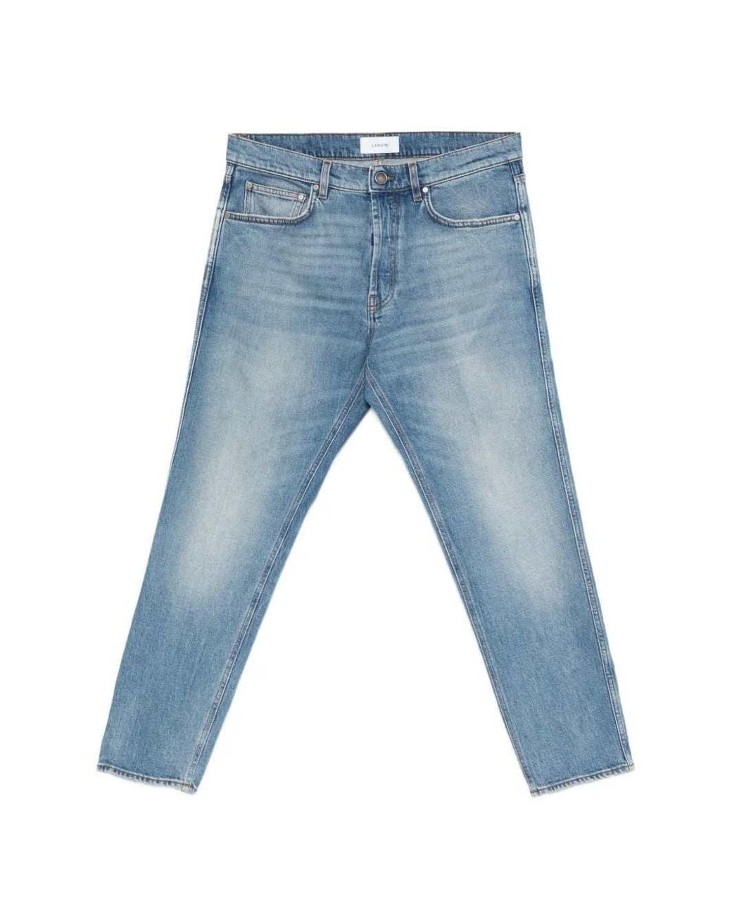 Lardini Blue Jeans With Pockets for men