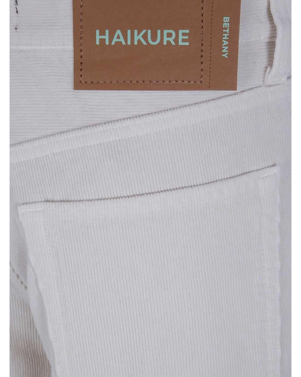 Haikure Gray Bethany Velvet Pier Wide-Leg Jeans