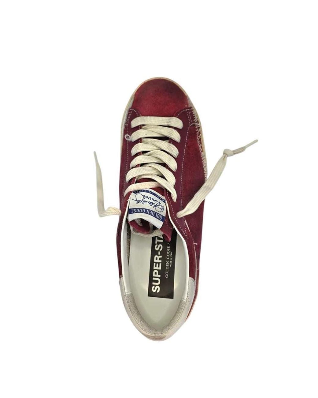 Golden Goose Deluxe Brand Purple Super-Star Suede Upper, Star-Shaped Perforated Leather To for men