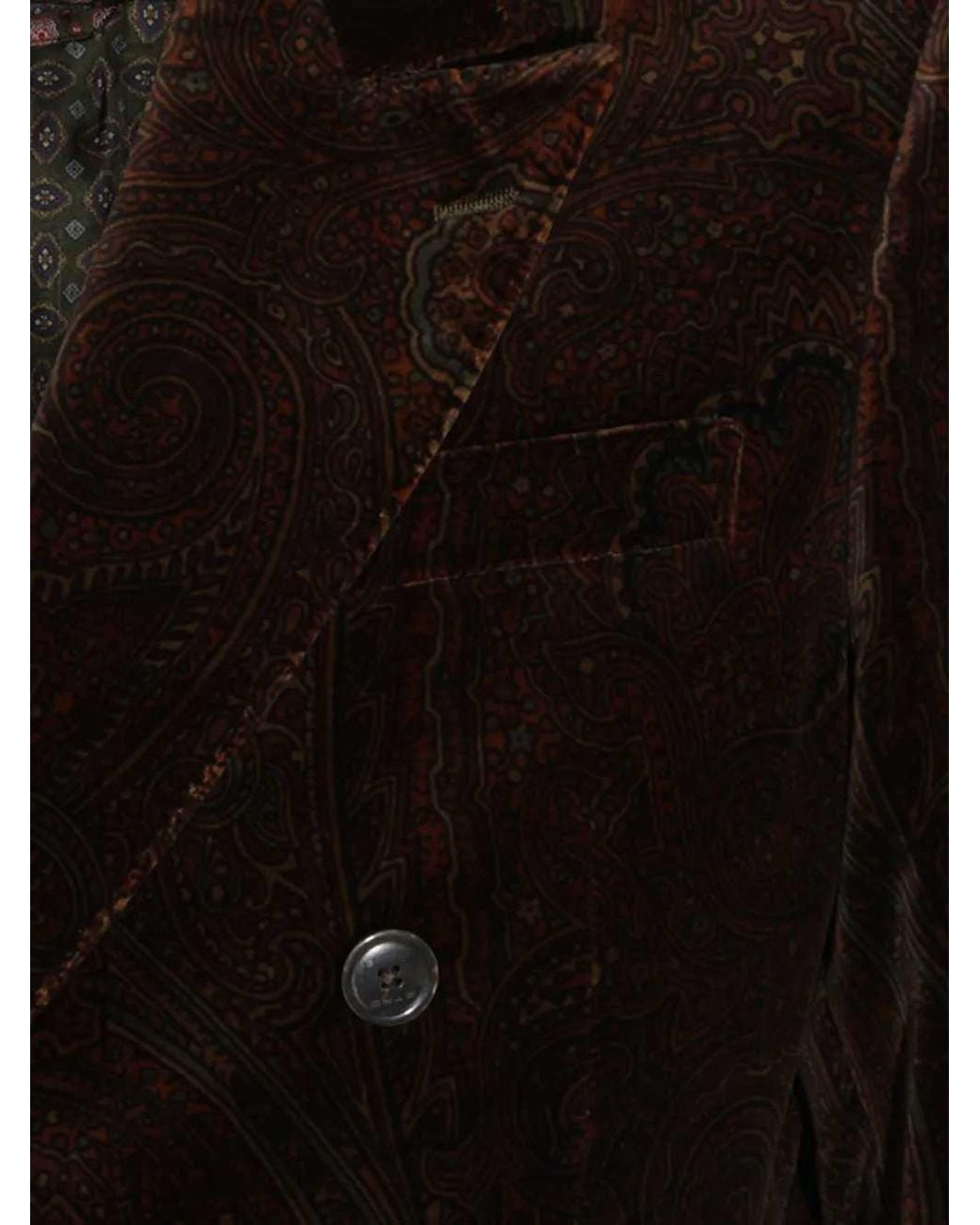 Etro Black Single-Breasted Jacket for men