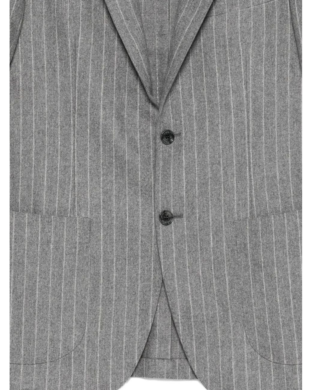 Sartorio Napoli Gray Composé Jacket And Trousers Suit for men