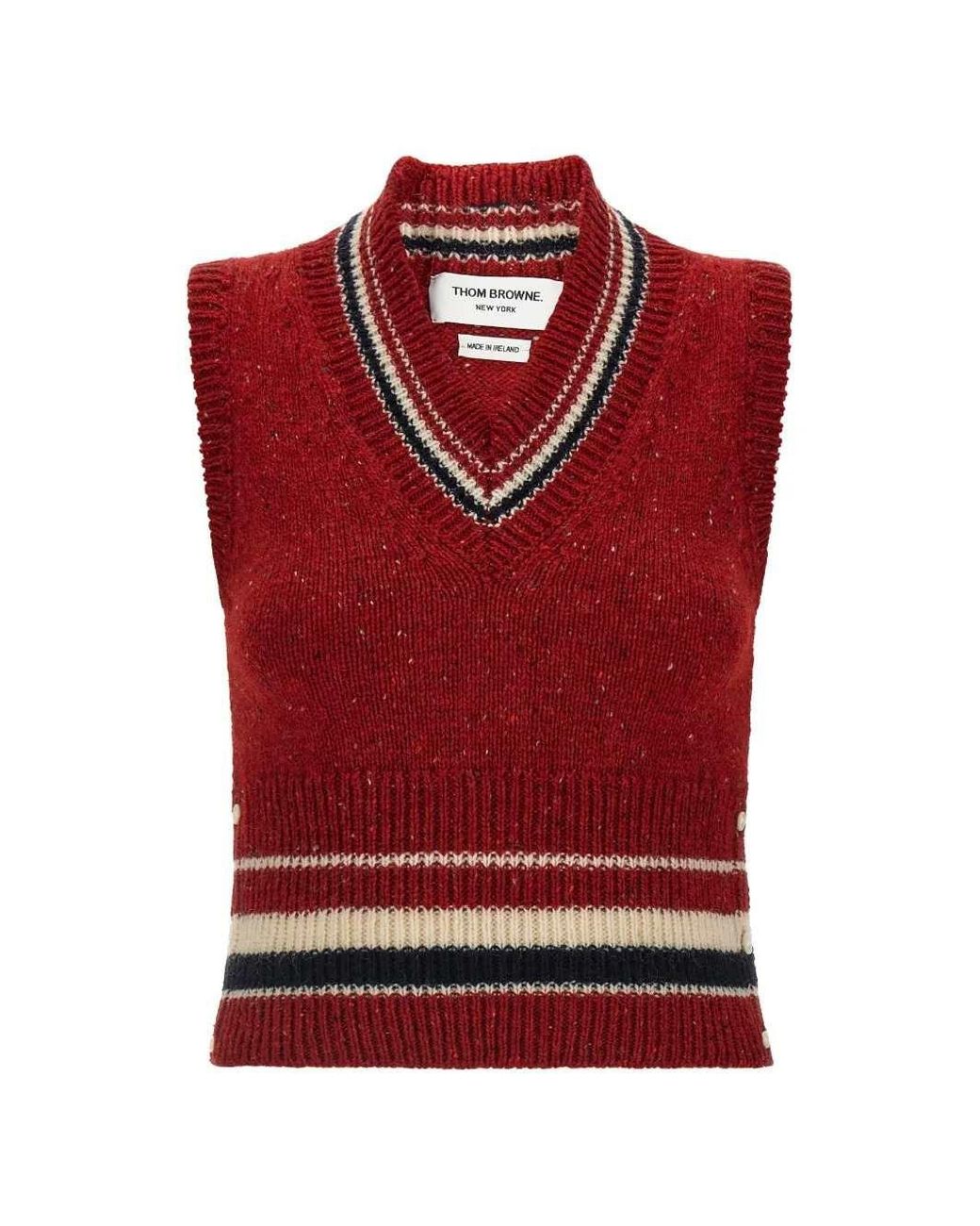 Thom Browne Red Hector Tank Top