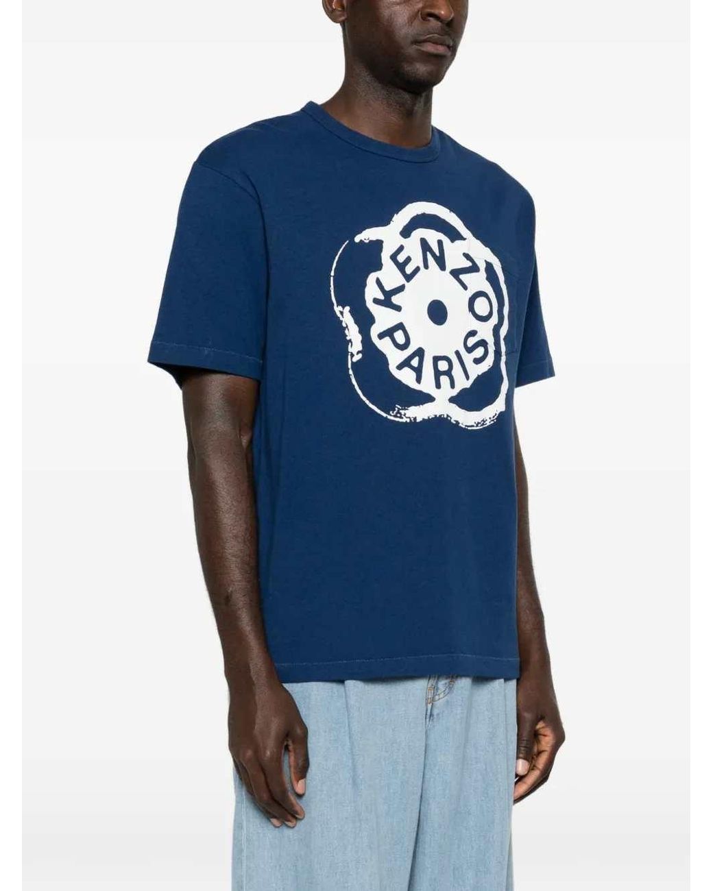 KENZO Blue Boke Flower 2.0 Classic T-Shirt for men
